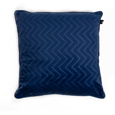 Chic Home Federa in velluto goffrato CHIC ROCKS 45 x 45 blu navy Chic Home Federa in velluto goffrato CHIC ROCKS 45 x 45 blu navy