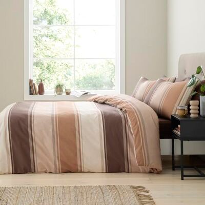 Fusion Betley Set copripiumino singolo 135 x 200 cm, in policotone naturale, facile da pulire, con motivo classico Betley, include 1 federa Fusion Betley Set copripiumino singolo 135 x 200 cm, in policotone naturale, facile da pulire, con motivo classico Betley, include 1 federa