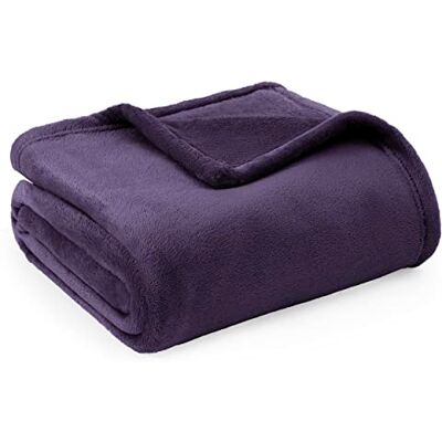 Bedsure Plaid Divano Coperta Pile Flanella, 150 x 200 cm, Viola Leggera e traspirante, coperta in flanella spessa e morbida, per casa e regalo, tutto l'anno, per uomo e donna Bedsure Plaid Divano Coperta Pile Flanella, 150 x 200 cm, Viola Leggera e traspirante, coperta in flanella spessa e morbida, per casa e regalo, tutto l'anno, per uomo e donna