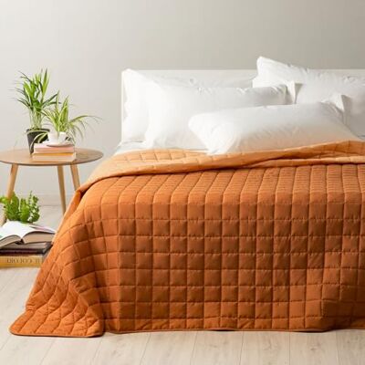 Caleffi Copriletto Trapuntato Primaverile per letto Singolo MODERN colore Arancio Tinta Unita in Microfibra Caleffi Copriletto Trapuntato Primaverile per letto Singolo MODERN colore Arancio Tinta Unita in Microfibra