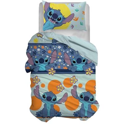 hermet Disney, Set Copripiumino Letto Singolo, Sacco Copripiumone + Federa, Parure Copripiumino con Federa, Sacco 155x200 cm, 100% Cotone, Stitch, (Non Contiente Lenzuolo Con Angoli) hermet Disney, Set Copripiumino Letto Singolo, Sacco Copripiumone + Federa, Parure Copripiumino con Federa, Sacco 155x200 cm, 100% Cotone, Stitch, (Non Contiente Lenzuolo Con Angoli)