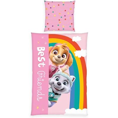 Herding Set di Biancheria da Letto, Paw Patrol, Federa 80 x 80 cm con Bottoni e Design Reversibile, Copripiumino 135 x 200 cm con Chiusura a Bottoni, 100% Cotone Herding Set di Biancheria da Letto, Paw Patrol, Federa 80 x 80 cm con Bottoni e Design Reversibile, Copripiumino 135 x 200 cm con Chiusura a Bottoni, 100% Cotone