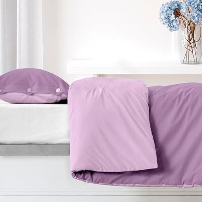 Ruggeri Set Copripiumino 100% Cotone di Alta Qualità Morbido e Traspirante 1 Federe 50x80 cm + 1 Copripiumino 200x200 cm Collezione Everyday (Lilla, Una piazza e mezzo) Ruggeri Set Copripiumino 100% Cotone di Alta Qualità Morbido e Traspirante 1 Federe 50x80 cm + 1 Copripiumino 200x200 cm Collezione Everyday (Lilla, Una piazza e mezzo)