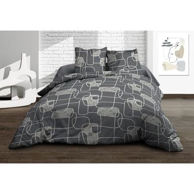 Le linge de Jules Copripiumino 220 x 240 + 2 federe Puro cotone 57 fili Linea Le linge de Jules Copripiumino 220 x 240 + 2 federe Puro cotone 57 fili Linea