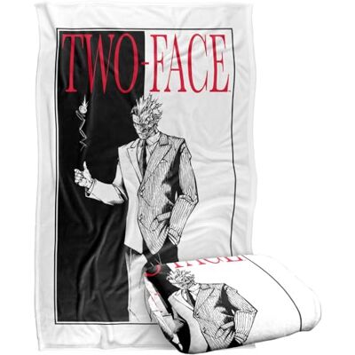 LOGOVISION Batmantwo Face Coperta super morbida al tatto setoso – 91 x 147 cm LOGOVISION Batmantwo Face Coperta super morbida al tatto setoso – 91 x 147 cm