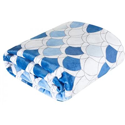 Eurofirany Divano Poltrona coccolosa Coperta Letto tiro Kloe Set Soggiorno, Poliestere, Blu Scuro, 200 x 220cm Eurofirany Divano Poltrona coccolosa Coperta Letto tiro Kloe Set Soggiorno, Poliestere, Blu Scuro, 200 x 220cm