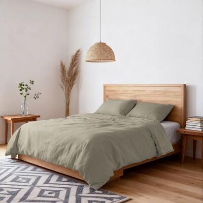 Italian Bed Linen Copripiumino Water Washed Matrimoniale Microfibra Sacco 250x200cm + Coppia Federe Sabbia Italian Bed Linen Copripiumino Water Washed Matrimoniale Microfibra Sacco 250x200cm + Coppia Federe Sabbia