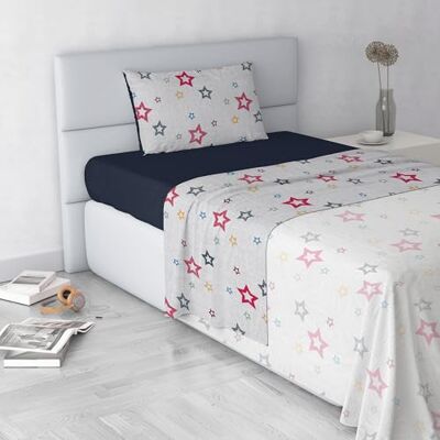 Italian Bed Linen Set Lenzuola Letto Fashion, Made in Italy- Completo Letto in Morbida Microfibra, Lenzuolo Sotto con Angoli, Telo Sopra 180x270 e Federa con Patella Interna, Piazza e Mezza, Superstar Italian Bed Linen Set Lenzuola Letto Fashion, Made in Italy- Completo Letto in Morbida Microfibra, Lenzuolo Sotto con Angoli, Telo Sopra 180x270 e Federa con Patella Interna, Piazza e Mezza, Superstar