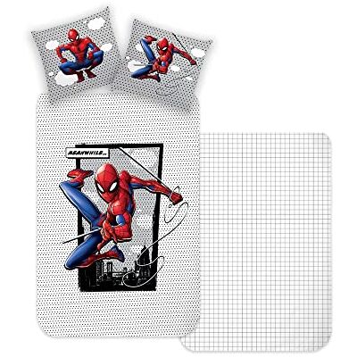 Disney Home Spiderman Set di biancheria da letto double-face, 135 x 200 cm, federa 80 x 80 cm, super morbida, 100% cotone, 2 pezzi, motivo Spiderman, morbida e piacevole sulla pelle Disney Home Spiderman Set di biancheria da letto double-face, 135 x 200 cm, federa 80 x 80 cm, super morbida, 100% cotone, 2 pezzi, motivo Spiderman, morbida e piacevole sulla pelle