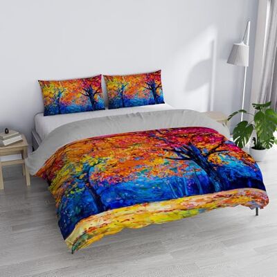 Italian Bed Linen Parure Copripiumino Matrimoniale “Sogni d’Autore” 100% cotone, Made in Italy, 250×200 cm con Doppia Patella 50 cm + 2 Federe 50×80 cm con Patella Interna, Stampa Digitale SD47 Italian Bed Linen Parure Copripiumino Matrimoniale “Sogni d’Autore” 100% cotone, Made in Italy, 250×200 cm con Doppia Patella 50 cm + 2 Federe 50×80 cm con Patella Interna, Stampa Digitale SD47