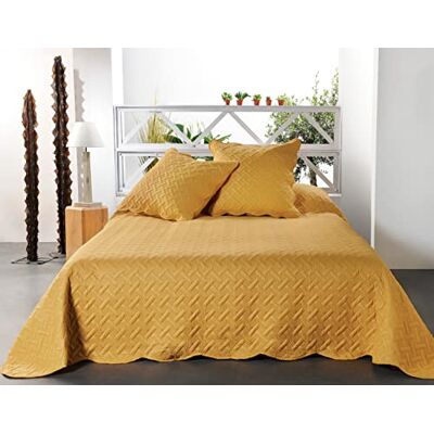 Linder Copriletto giallo pastello, 180 x 240 cm Linder Copriletto giallo pastello, 180 x 240 cm