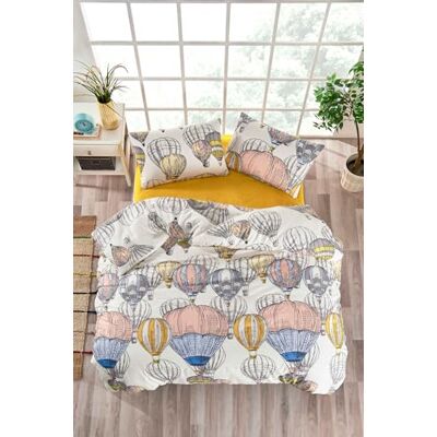 Nuit Des Rêves Set di copertine per trapunta singola (135 x 200 cm), fantasia bianco/grigio/rosa, 65% cotone, 35% poliestere, lavabile in lavatrice, chiusura a bottoni, elegante stampa a pigmenti Nuit Des Rêves Set di copertine per trapunta singola (135 x 200 cm), fantasia bianco/grigio/rosa, 65% cotone, 35% poliestere, lavabile in lavatrice, chiusura a bottoni, elegante stampa a pigmenti