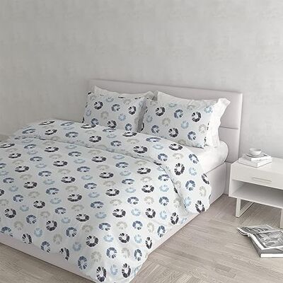 Italian Bed Linen FANTASY Parure Copripiumino realizzato in Italia, microfibra, Blow, Matrimoniale Italian Bed Linen FANTASY Parure Copripiumino realizzato in Italia, microfibra, Blow, Matrimoniale