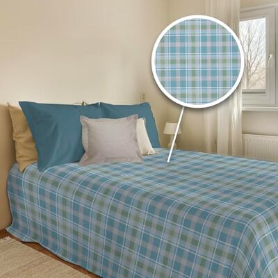 PENSIERI DELICATI Telo Copriletto 220x280 cm, Telo Singolo 100% Cotone Pique, Ideale Come Arredo, Coperta Salva Letto 1 Piazza e Mezza, Fantasia Ben Verde, 100% Made in Italy PENSIERI DELICATI Telo Copriletto 220x280 cm, Telo Singolo 100% Cotone Pique, Ideale Come Arredo, Coperta Salva Letto 1 Piazza e Mezza, Fantasia Ben Verde, 100% Made in Italy