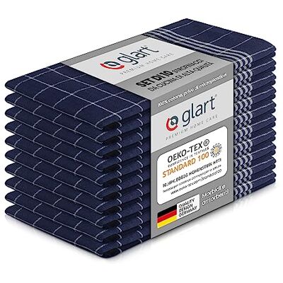 Glart 48BI2 Set di 10 Asciugamani da Cucina - 50 x 70 cm - 100% Cotone Glart 48BI2 Set di 10 Asciugamani da Cucina - 50 x 70 cm - 100% Cotone
