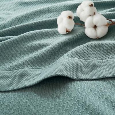 Madison Park Coperta morbida e traspirante in 100% cotone egiziano certificato, design classico a nido d'ape, lussuosa e leggera per tutte le stagioni, per letto, divano e divano, color foglia di tè Madison Park Coperta morbida e traspirante in 100% cotone egiziano certificato, design classico a nido d'ape, lussuosa e leggera per tutte le stagioni, per letto, divano e divano, color foglia di tè