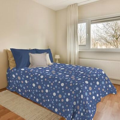 PENSIERI DELICATI Copriletto 170 x 280 cm, Telo Singolo 100% Cotone Pique, Ideale Come Telo Arredo, Coperta Salva Letto 1 Piazza, Fantasia Palla Blu, 100% Made in Italy PENSIERI DELICATI Copriletto 170 x 280 cm, Telo Singolo 100% Cotone Pique, Ideale Come Telo Arredo, Coperta Salva Letto 1 Piazza, Fantasia Palla Blu, 100% Made in Italy