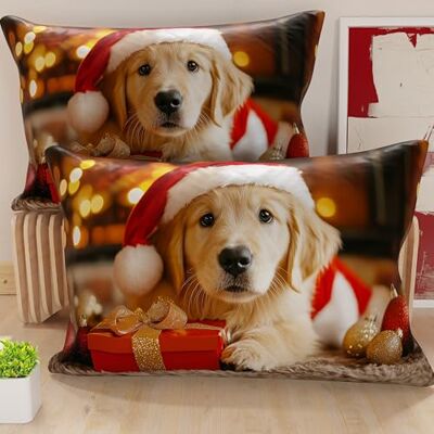 PETTI Artigiani Italiani Coppia di Federe Cuscino 50x80 cm in Microfibra, Federe Natalizie, Cuscini Arredo di Natale Camera da Letto, Divano, Salotto, Set 2 Fodere Copricuscino, Federa Xmas 15 PETTI Artigiani Italiani Coppia di Federe Cuscino 50x80 cm in Microfibra, Federe Natalizie, Cuscini Arredo di Natale Camera da Letto, Divano, Salotto, Set 2 Fodere Copricuscino, Federa Xmas 15