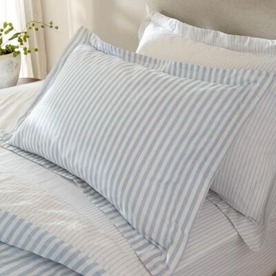 Yard Hebden A Righe Coppia Di Federe – Ultra Morbida 100% Cotone Reversibile Oxford Federa (Blu Minerale – 50x75cm) Yard Hebden A Righe Coppia Di Federe – Ultra Morbida 100% Cotone Reversibile Oxford Federa (Blu Minerale – 50x75cm)