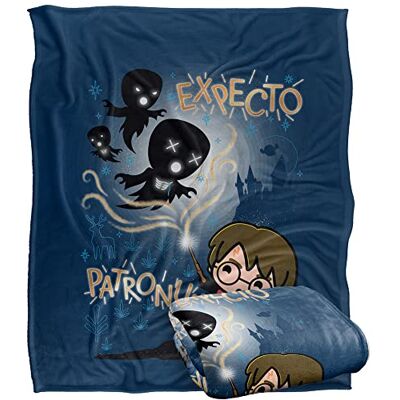 LOGOVISION Harry Potter Expecto Patronum Chibi Potter Coperta super morbida al tatto setoso – 152 x 127 cm LOGOVISION Harry Potter Expecto Patronum Chibi Potter Coperta super morbida al tatto setoso – 152 x 127 cm