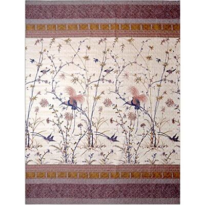 Bassetti Fong Copriletto, 100 57 Fili per cm², Imbottitura: 100% Puro Cotone, Crema, 180 x 255 cm Bassetti Fong Copriletto, 100 57 Fili per cm², Imbottitura: 100% Puro Cotone, Crema, 180 x 255 cm