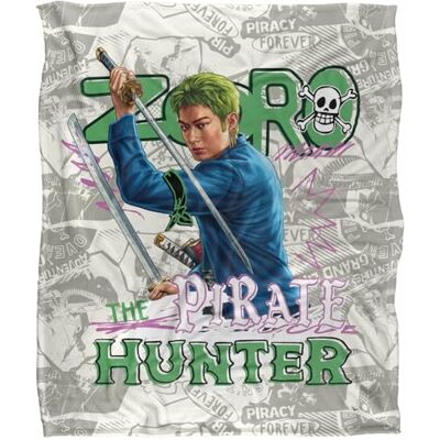One Piece Zoro The Pirate Hunter Coperta super morbida al tatto setoso 152 X 127 Cm One Piece Zoro The Pirate Hunter Coperta super morbida al tatto setoso 152 X 127 Cm