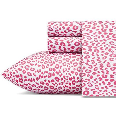 Betsey Johnson Set lenzuola, poliestere, Betseys Leopard, Full Betsey Johnson Set lenzuola, poliestere, Betseys Leopard, Full
