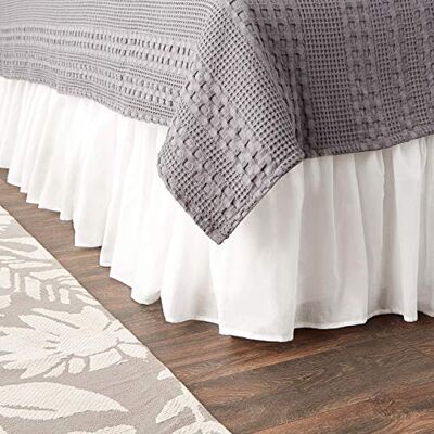 Greenland Home Fashions Greenland Home, mantovana Bianca, alla Moda, in Cotone, 45,7 cm, Cotone, White, King Greenland Home Fashions Greenland Home, mantovana Bianca, alla Moda, in Cotone, 45,7 cm, Cotone, White, King