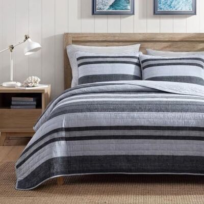 Nautica Home Collezione Ardmoore Copriletto in cotone ultra morbido di alta qualità, comodo set di biancheria da letto da 2 pezzi, copriletto elegante per tutte le stagioni, doppio, grigio Nautica Home Collezione Ardmoore Copriletto in cotone ultra morbido di alta qualità, comodo set di biancheria da letto da 2 pezzi, copriletto elegante per tutte le stagioni, doppio, grigio
