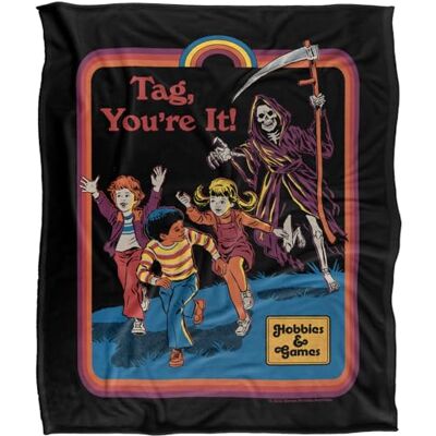 Steven Rhodes Tag You'Re It Coperta super morbida al tatto setoso – 152 x 127 cm Steven Rhodes Tag You'Re It Coperta super morbida al tatto setoso – 152 x 127 cm