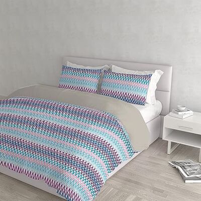 Italian Bed Linen FANTASY Parure Copripiumino realizzato in Italia, microfibra, Frequenze, Matrimoniale Italian Bed Linen FANTASY Parure Copripiumino realizzato in Italia, microfibra, Frequenze, Matrimoniale