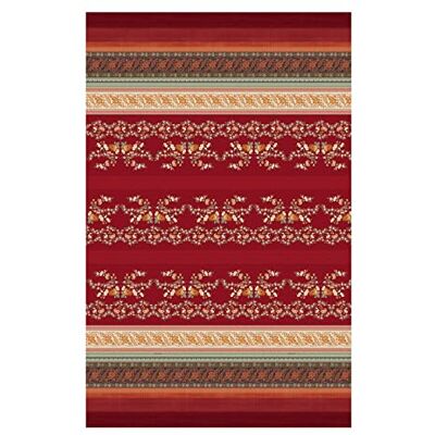 Bassetti Foulard Orosei R1 Raso di cotone makò, 270 x 270 cm, colore: Rosso Bassetti Foulard Orosei R1 Raso di cotone makò, 270 x 270 cm, colore: Rosso