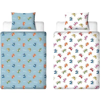 Character World Zog Copripiumino Junior Ufficiale Design Stars Biancheria da letto reversibile a 2 lati con federa coordinata Perfetto per camera bambini piccoli o nursery Polcotone Character World Zog Copripiumino Junior Ufficiale Design Stars Biancheria da letto reversibile a 2 lati con federa coordinata Perfetto per camera bambini piccoli o nursery Polcotone