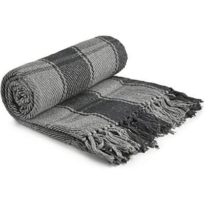 Emma Barclay StylemyBedroom 100% Cotone Altopiano Tartan Quadri Divano/Copriletto 4 Colori & 5 Taglie Carbone, 120_X_ 150 CM Emma Barclay StylemyBedroom 100% Cotone Altopiano Tartan Quadri Divano/Copriletto 4 Colori & 5 Taglie Carbone, 120_X_ 150 CM