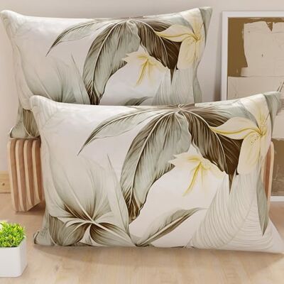 PETTI Artigiani Italiani Coppia di Federe Cuscino Letto 50x80 cm, Federa in Microfibra Anallergica, Set Due Fodere Copricuscino Matrimoniale Fantasia Floreale, 100% Made in Italy PETTI Artigiani Italiani Coppia di Federe Cuscino Letto 50x80 cm, Federa in Microfibra Anallergica, Set Due Fodere Copricuscino Matrimoniale Fantasia Floreale, 100% Made in Italy