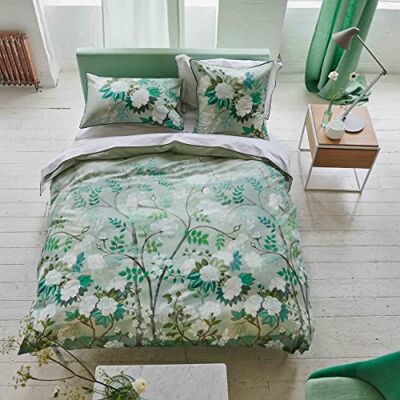 Designers Guild Fleur Orientale Copripiumino stampato in raso di cotone, designer Guild, 240 x 220 cm Designers Guild Fleur Orientale Copripiumino stampato in raso di cotone, designer Guild, 240 x 220 cm