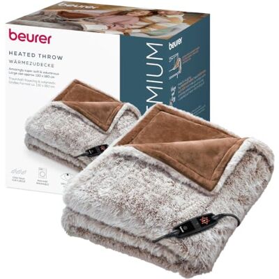 Beurer coperta riscaldante Arctic Brown, extra morbida con design 2-in-1 Coperta coccola con 2 colori taupe e marrone, con spegnimento automatico e sistema di sicurezza, 6 livelli di temperatura Beurer coperta riscaldante Arctic Brown, extra morbida con design 2-in-1 Coperta coccola con 2 colori taupe e marrone, con spegnimento automatico e sistema di sicurezza, 6 livelli di temperatura
