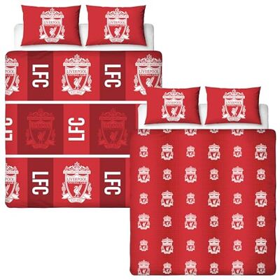 Character World Liverpool FC Set Copripiumino Matrimoniale Ufficiale, Design Crunch Copripiumino Reversibile Rosso 2 Lati Merchandise Ufficiale Incluso Federe Coordinati Polcotone Character World Liverpool FC Set Copripiumino Matrimoniale Ufficiale, Design Crunch Copripiumino Reversibile Rosso 2 Lati Merchandise Ufficiale Incluso Federe Coordinati Polcotone