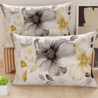PETTI Artigiani Italiani Coppia di Federe Cuscino 50x30 cm in Microfibra, Cuscini Arredo Camera da Letto, Divano, Salotto, Set 2 Fodere Copricuscino, Federa Floreale 28, 100% Made in Italy PETTI Artigiani Italiani Coppia di Federe Cuscino 50x30 cm in Microfibra, Cuscini Arredo Camera da Letto, Divano, Salotto, Set 2 Fodere Copricuscino, Federa Floreale 28, 100% Made in Italy