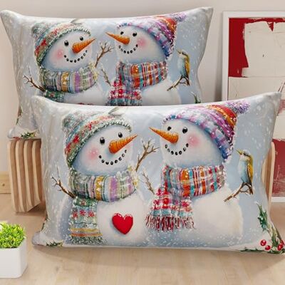 PETTI Artigiani Italiani Coppia di Federe Cuscino 50x80 cm in Microfibra, Federe Natalizie, Cuscini Arredo di Natale Camera da Letto, Divano, Salotto, Set 2 Fodere Copricuscino, Federa Xmas 7 PETTI Artigiani Italiani Coppia di Federe Cuscino 50x80 cm in Microfibra, Federe Natalizie, Cuscini Arredo di Natale Camera da Letto, Divano, Salotto, Set 2 Fodere Copricuscino, Federa Xmas 7