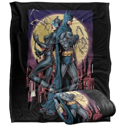 LOGOVISION Batman Paint The Town Rosso Coperta super morbida al tatto setoso – 152 x 127 cm LOGOVISION Batman Paint The Town Rosso Coperta super morbida al tatto setoso – 152 x 127 cm