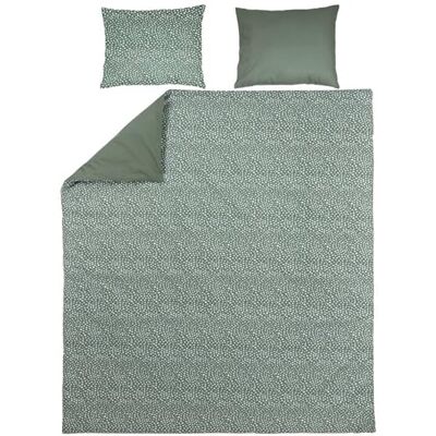 MEYCO Home Cheetah/Uni biancheria da letto matrimoniale (cotone, materiale traspirante, di facile manutenzione, pratica striscia pieghevole, dimensioni: 240 x 200/220 cm), verde foresta MEYCO Home Cheetah/Uni biancheria da letto matrimoniale (cotone, materiale traspirante, di facile manutenzione, pratica striscia pieghevole, dimensioni: 240 x 200/220 cm), verde foresta