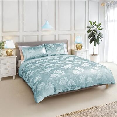 Emma Barclay Blossom – Set copripiumino jacquard decorato in carta da zucchero – singolo Emma Barclay Blossom – Set copripiumino jacquard decorato in carta da zucchero – singolo