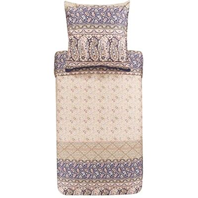 Bassetti Imperia 41 Set di biancheria da letto in cotone makò satinato, 2 pezzi, con chiusura lampo, 240 x 220 cm, 80 x 80 cm, colore: Beige Bassetti Imperia 41 Set di biancheria da letto in cotone makò satinato, 2 pezzi, con chiusura lampo, 240 x 220 cm, 80 x 80 cm, colore: Beige