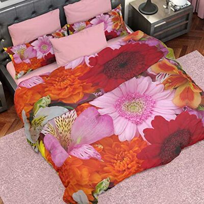 PETTI Artigiani Italiani Copripiumino, Set Copripiumino, Copripiumino Singolo, Parure Copripiumino, Copripiumone, 100% Made in Italy, 100% Microfibra Anallergica PETTI Artigiani Italiani Copripiumino, Set Copripiumino, Copripiumino Singolo, Parure Copripiumino, Copripiumone, 100% Made in Italy, 100% Microfibra Anallergica