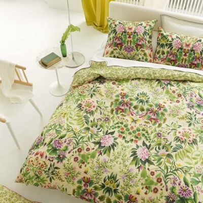 Designers Guild Copripiumino stampato in percalle di cotone, Ikebana Damask, 260 x 240 cm Designers Guild Copripiumino stampato in percalle di cotone, Ikebana Damask, 260 x 240 cm