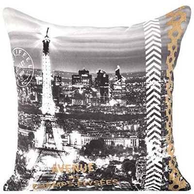 Eurofirany irany CHP/Parigi/7/B + ST Federa per Cuscino, Poliestere, Multicolore, 40.0 x 40.0 x 0,3 cm Eurofirany irany CHP/Parigi/7/B + ST Federa per Cuscino, Poliestere, Multicolore, 40.0 x 40.0 x 0,3 cm