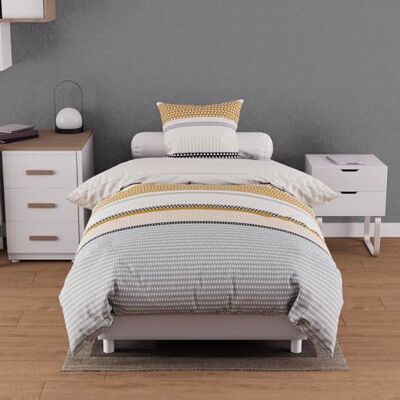 SH0P&CITY - THALES - Mustard - Grey - Duvet cover set SH0P&CITY - THALES - Mustard - Grey - Duvet cover set