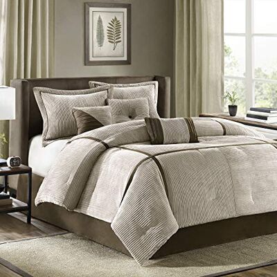 Madison Park Dallas Set di 7 pezzi, colore: Marrone chiaro Madison Park Dallas Set di 7 pezzi, colore: Marrone chiaro