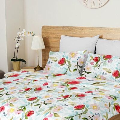 Ruggeri Set Copripiumino Matrimoniale 100% Puro Cotone Made In Italy Collezione Flower Mon Amour (Voglia di Tulipani) Ruggeri Set Copripiumino Matrimoniale 100% Puro Cotone Made In Italy Collezione Flower Mon Amour (Voglia di Tulipani)